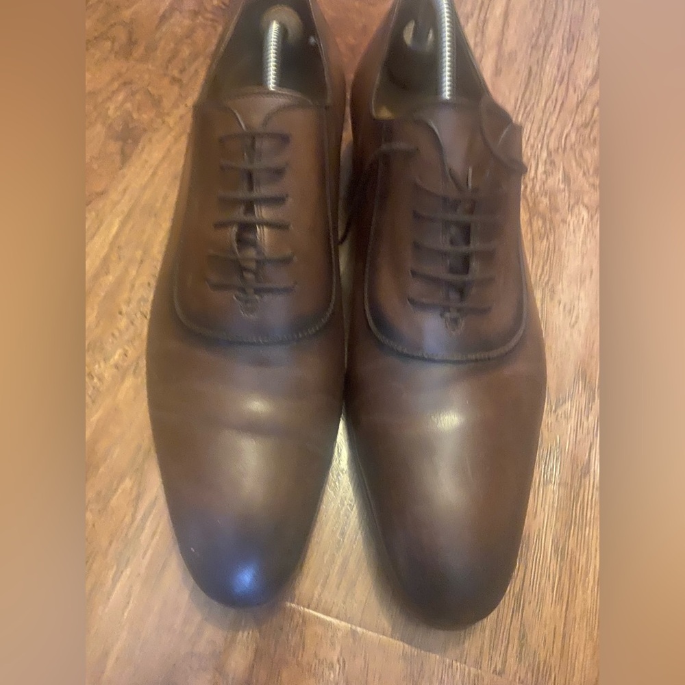 Gucci Brown Leather Lace-Up Oxford Shoes Euro 9.5 / US 10.5